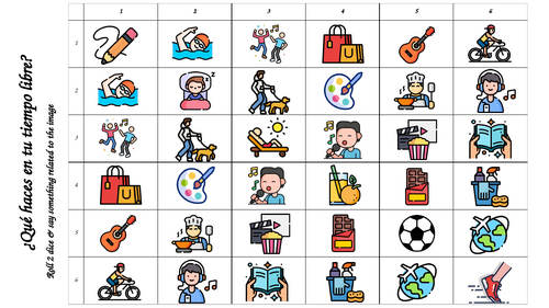 Dice Game Speaking Prompts MFL