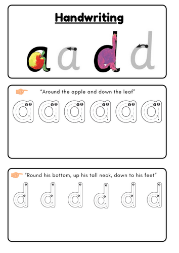Read Write Inc. Aligned Set 1 Handwriting Booklet (Handwriting Families Order)
