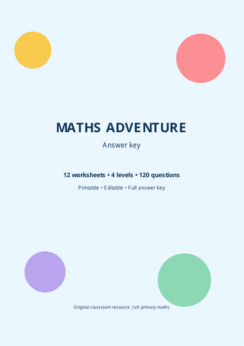 Maths Adventure – 120 Questions