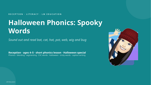 Halloween Phonics Spooky Words | Reception Literacy PowerPoint Lesson