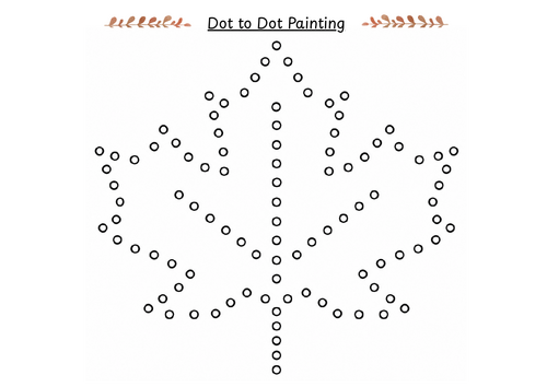 Dot to Dot painting - Autumn theme