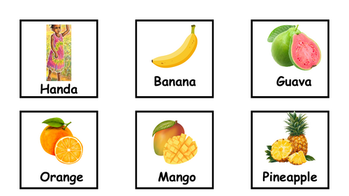 ‘Handa’s Surprise’ vocabulary word cards!