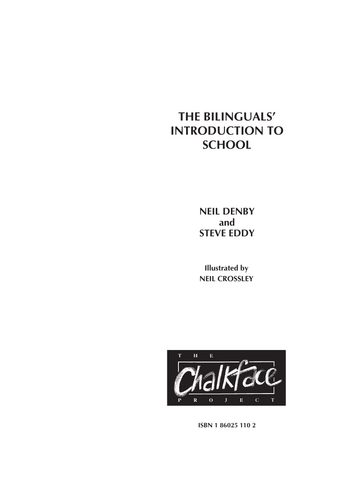 Free sample of The Bilinguals’ Introduction to School