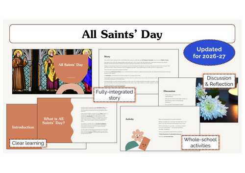 All Saints’ Day Assembly | KS1 & KS2 | Updated for 2026-27