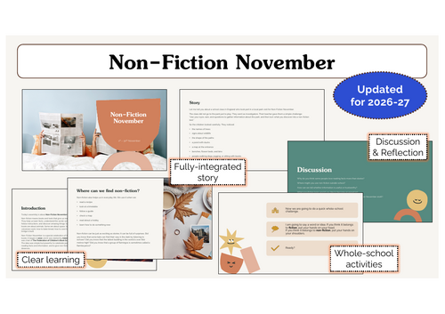 Non-Fiction November Assembly | KS1 & KS2 | Updated for 2026-27