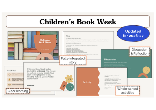 Children’s Book Week Assembly | KS1 & KS2 | Updated for 2026-27