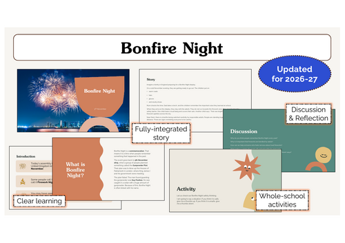 Bonfire Night Assembly | KS1 & KS2 | Updated for 2026-27