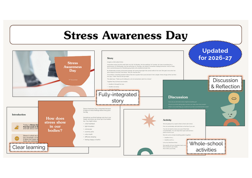 Stress Awareness Day Assembly | KS1 & KS2 | Updated for 2026-27