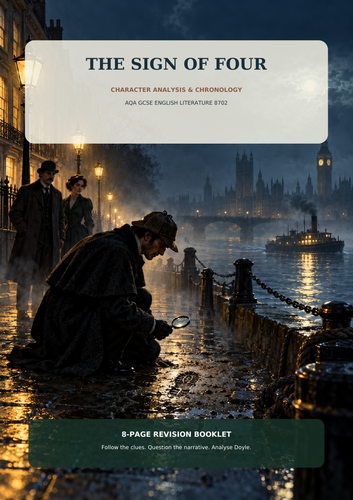 The Sign of Four Character Analysis & Chronology | AQA GCSE English Literature 8702