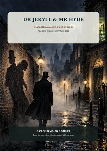 Dr Jekyll and Mr Hyde Character Analysis & Chronology