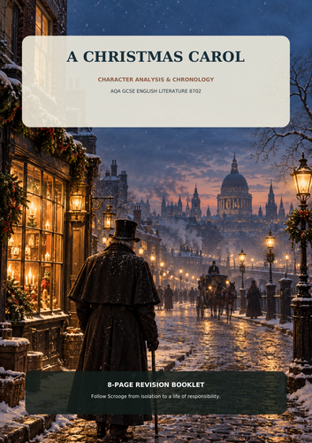 A Christmas Carol Character Analysis & Chronology