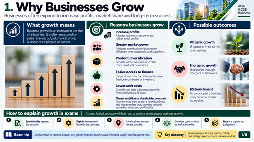 aqa gcse bussiness Business in the real world - Expanding businesses
