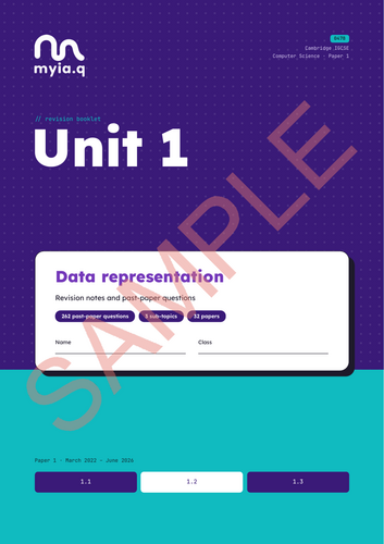 CIE GCSE CS Revision Booklet - Sample