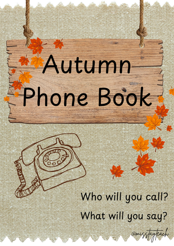 Autumn phone book