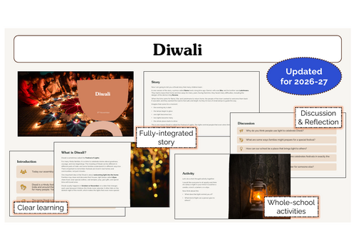 Diwali Assembly | KS1 & KS2 | Updated for 2026-27