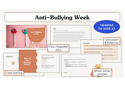 Anti-Bullying Week Assembly | KS1 & KS2 | Updated for 2026-27