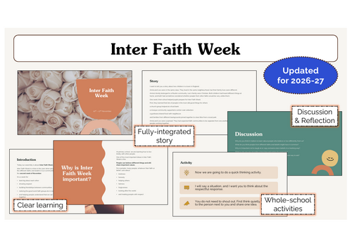 Inter Faith Week Assembly | KS1 & KS2 | Updated for 2026-27