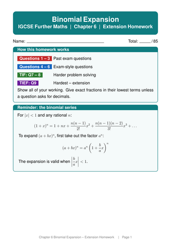 Binomial Expansion