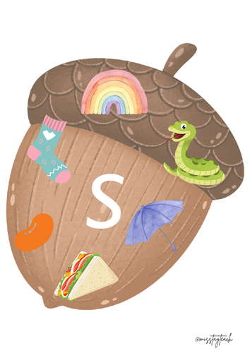 Acorn initial sound activity mats