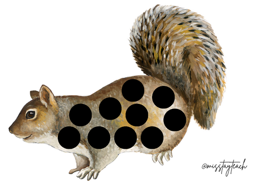 Hungry Squirrels Loose Parts / Fine Motor