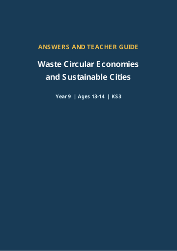 Waste, Circular Economies and Sustainable Cities – Geography Workbook