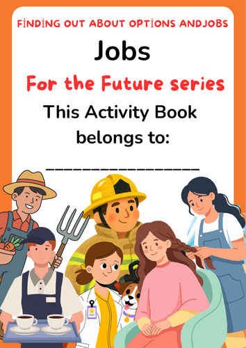 Jobs activity book - colouring, puzzles.