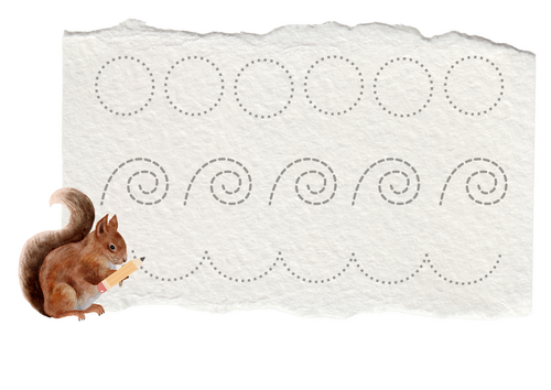 Squirrel pattern tracing