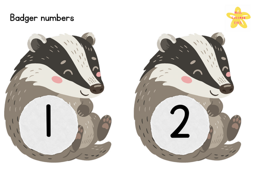 Badger numbers 1-10