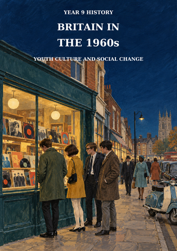 Year 9 History: Britain in the 1960s | Youth Culture & Social Change Workbook + Answers