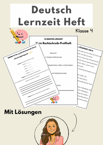 Deutsch Rechtschreibung Heft Klasse 4