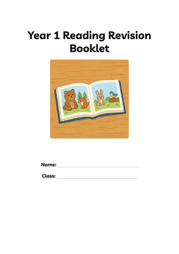 Year 1 Reading Comprehension Revision Booklet | PiRA-Style Practice | Autumn, Spring & Summer