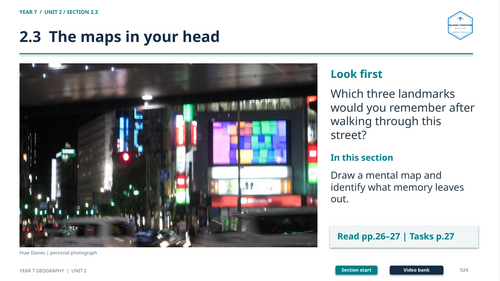 Year 7 2.3 Maps in Your Head