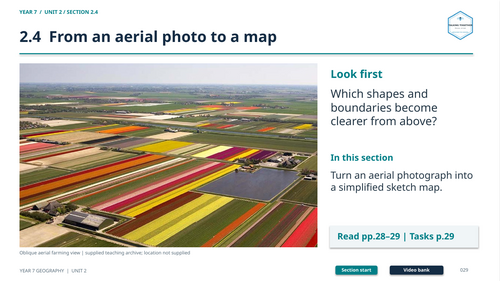 Year 7 2.4 From an Aerial Photograph to a Map