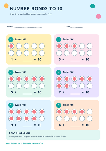 Number Bonds to 10