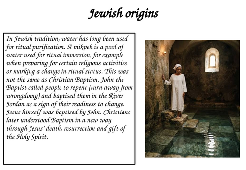 AQA B Triune God - Baptism