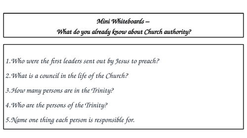 AQA B - Triune God - Magesterium