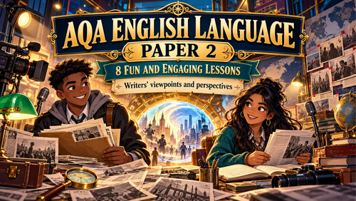 AQA - ENGLISH LANGUAGE PAPER 2 - FUN AND ENGAGING LESSONS X 8 TO SUPPORT PAPER 2