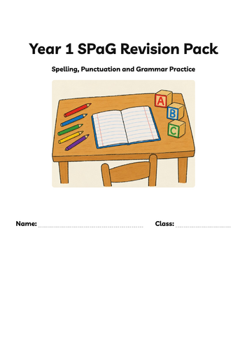 Year 1 SPaG Revision Booklet | Grammar, Punctuation & Spelling | KS1