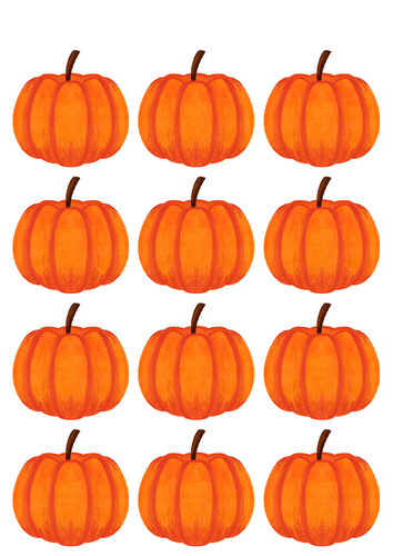 Magic shine and reveal alphabet pumpkins