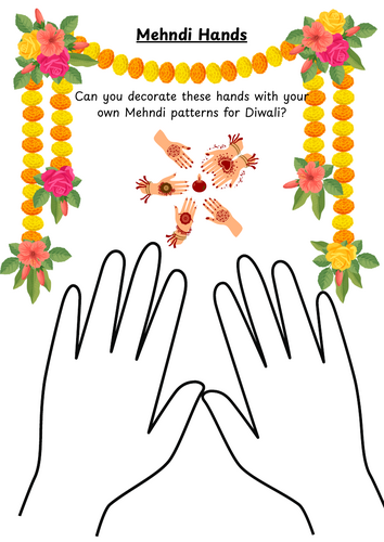 Diwali Mendhi hands