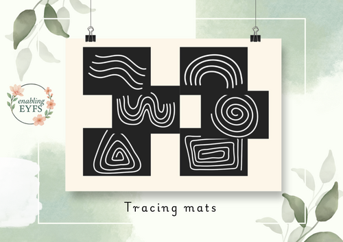 Loose Parts Tracing Mats - Pre-Writing & Fine Motor Activity