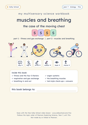 Fitness and breathing - KS3 Dyslexia-Friendly Workbook (7Ca)
