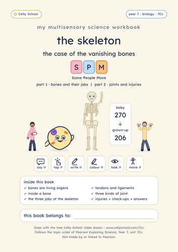 The skeleton - KS3 Dyslexia-Friendly Workbook (7Cc)