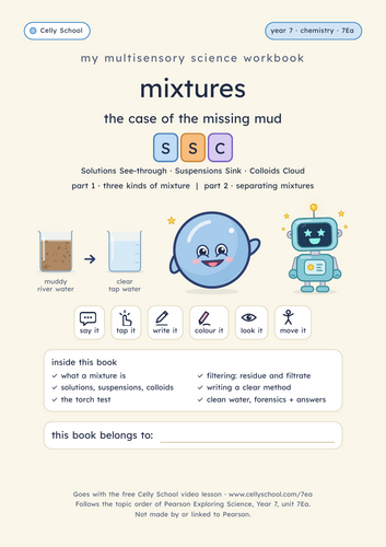 Mixtures - KS3 Dyslexia-Friendly Workbook (7Ea)