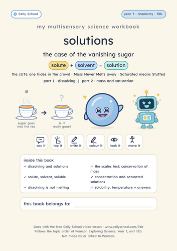 Solutions - KS3 Dyslexia-Friendly Workbook (7Eb)