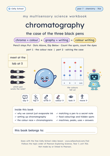 Chromatography - KS3 Dyslexia-Friendly Workbook (7Ed)
