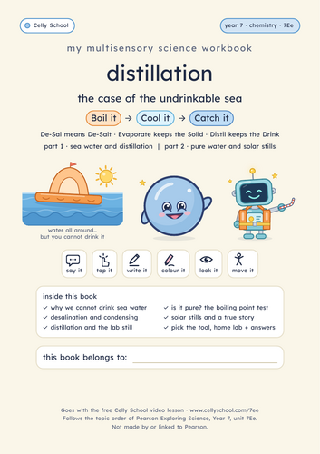 Distillation - KS3 Dyslexia-Friendly Workbook (7Ee)