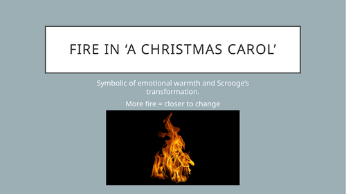 Redemption (Fire Imagery) throughout A Christmas Carol ACC Redemption theme and quotes