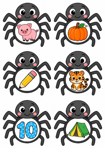 Halloween satpin Spider Sound Sort