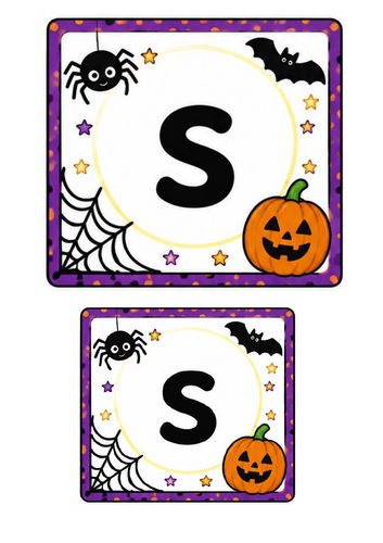 Halloween satpin flashcards